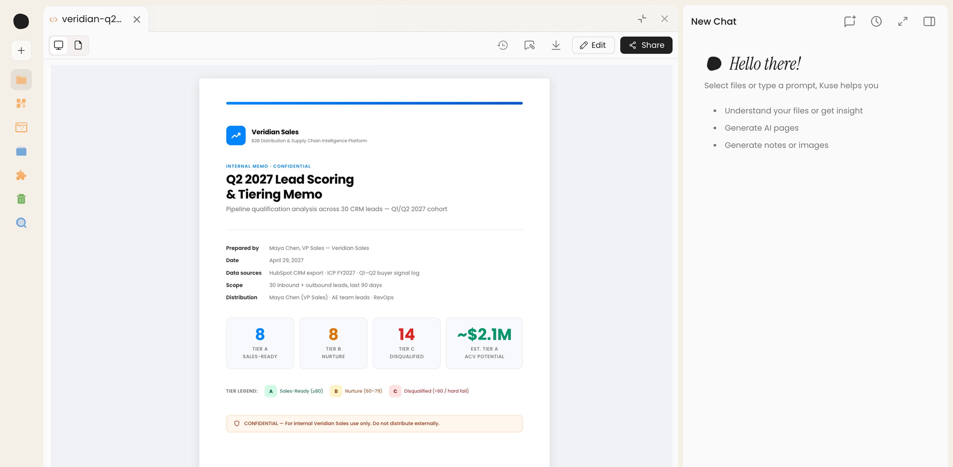 Score and prioritize leads from your CRM data